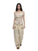 Women's Shirts and Blouses Y2k Aesthetic Streetwear Vintage Korean 2000s Elegant Short Sleeve Slash Neck Shirt Clothes